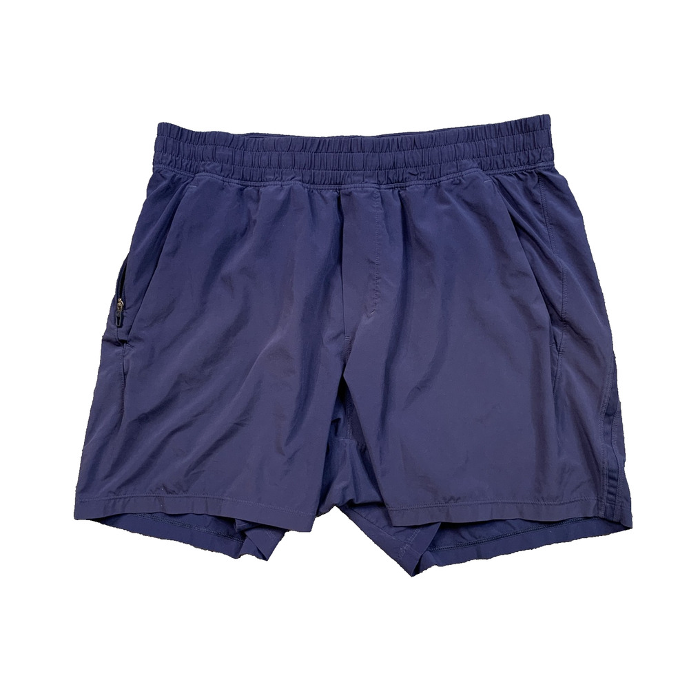 Lululemon Shorts Mens L Large Navy Pace Breaker Linerless Lightweight Running